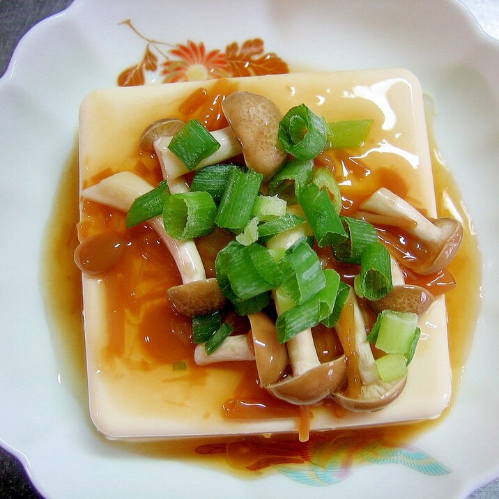 しめじ&なめたけの冷ややっこ